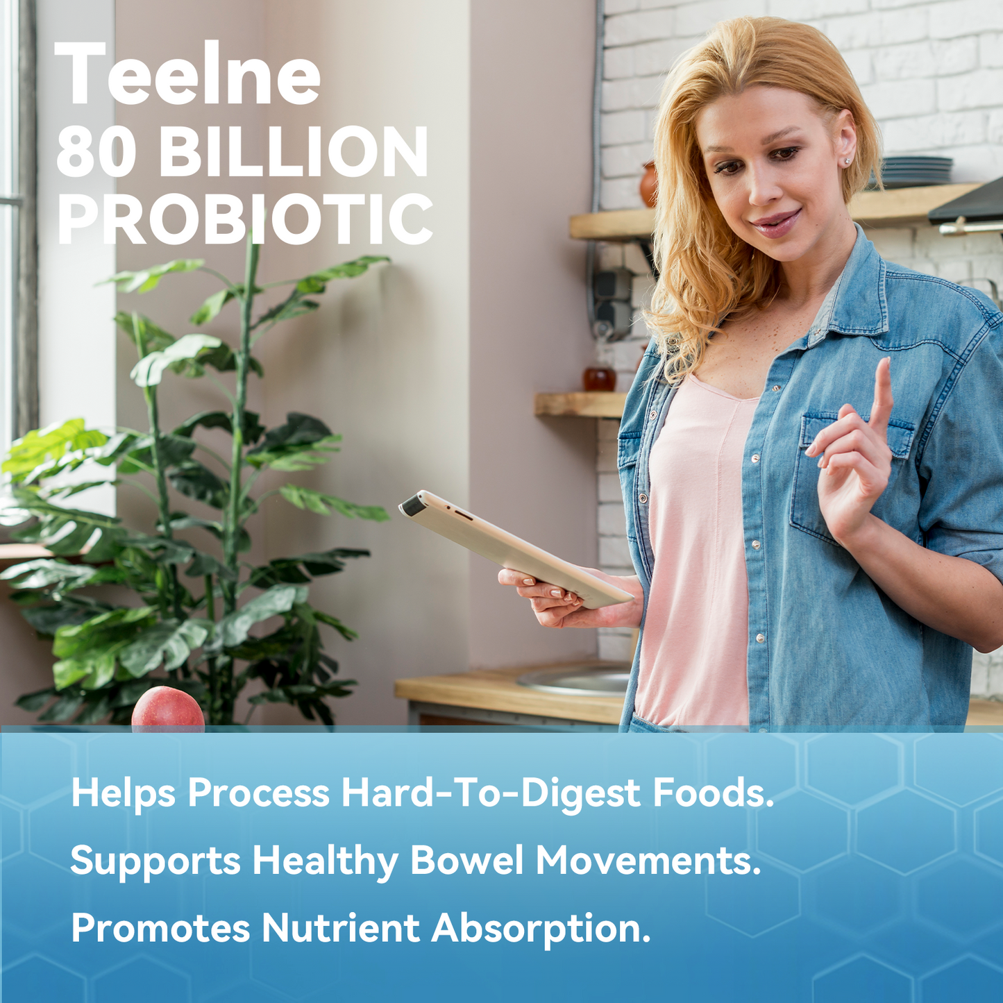 Teelne Probiotics, 30 - Capsule Bottle for Men's And Women's Immune And Digestive Health - 16 Strains Of Probiotics - Shelf Stable