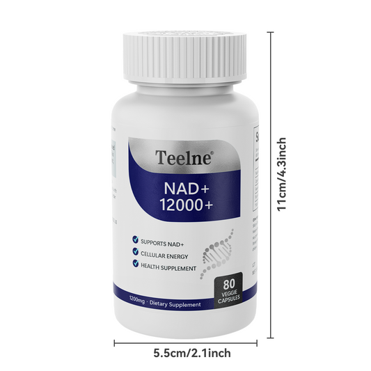 Teelne 5 in 1 NAD+ Supplement VitalBoost Cellular Energy & Vitamin Healthcare Supplement for Skin Aging Support, Energy, Focus Finess Edible