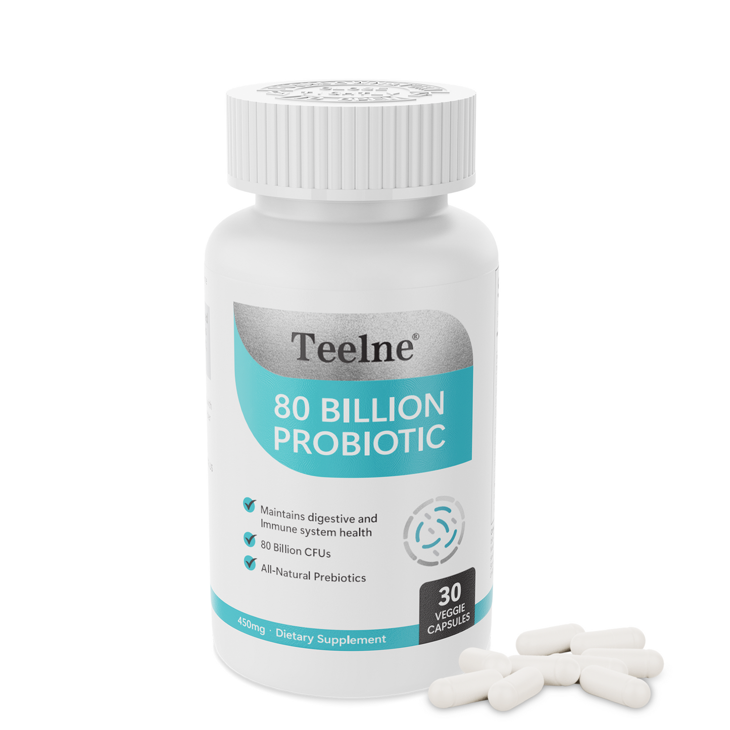 Teelne Probiotics, 30 - Capsule Bottle for Men's And Women's Immune And Digestive Health - 16 Strains Of Probiotics - Shelf Stable