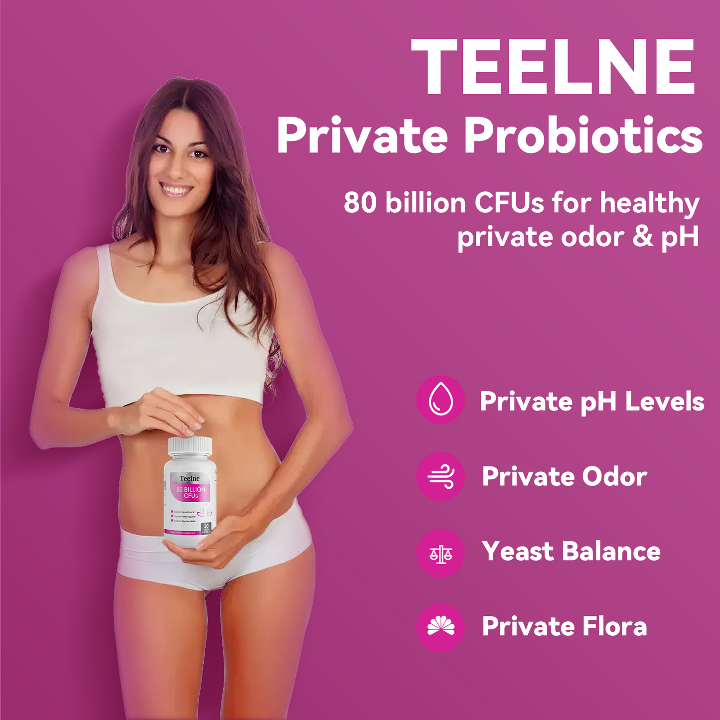 Teelne CFUs Female Probiotic Supplement