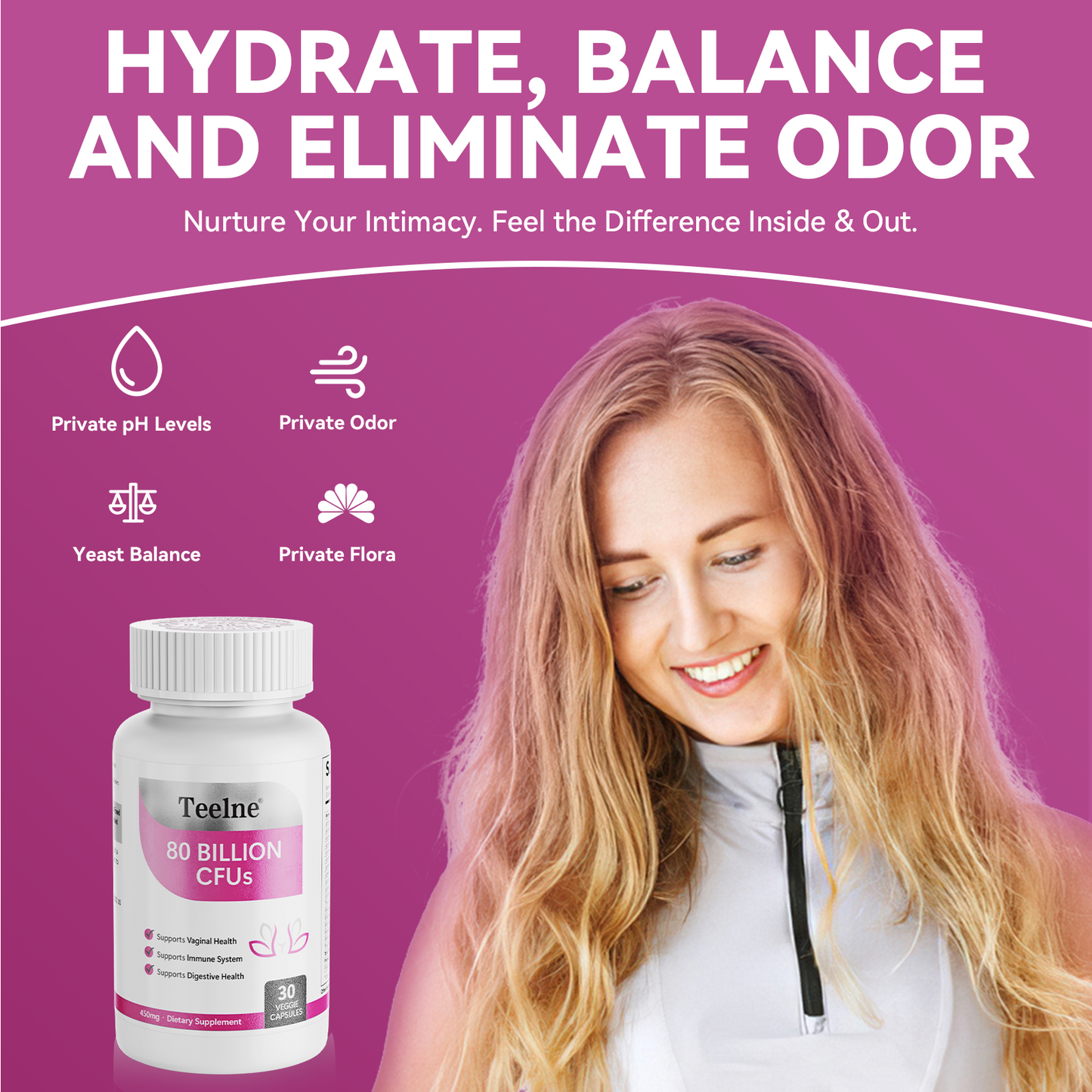 Teelne CFUs Female Probiotic Supplement